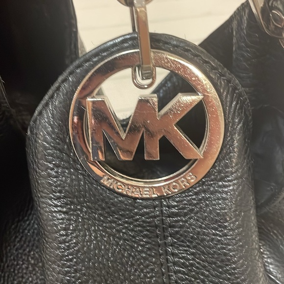 EUC MK Black Leather Hobo - Picture 2 of 13